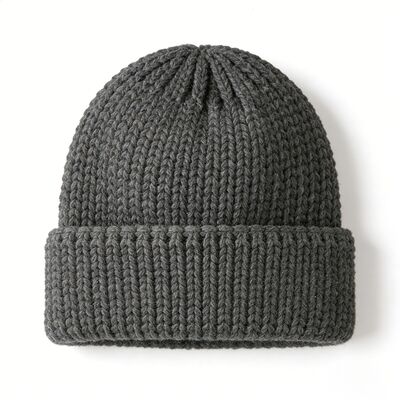 Logotipo personalizado Chapéu de boné de tricô unisex com acrílico de alta qualidade para o calor e estilo do inverno