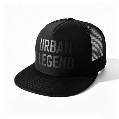 Impressão de tela Logotipo 5 Painel Trucker Cap Unisex Confort Fit Ideal Para Todas as Estações Ajustável Roupa Leve