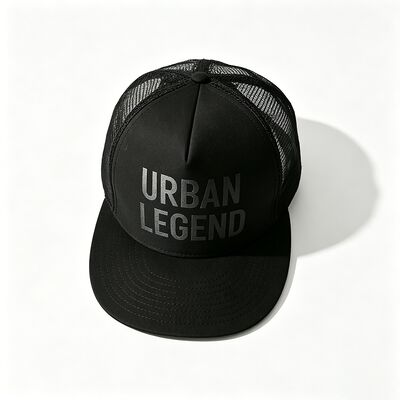 Impressão de tela Logotipo 5 Painel Trucker Cap Unisex Confort Fit Ideal Para Todas as Estações Ajustável Roupa Leve
