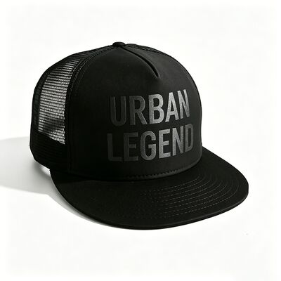Impressão de tela Logotipo 5 Painel Trucker Cap Unisex Confort Fit Ideal Para Todas as Estações Ajustável Roupa Leve