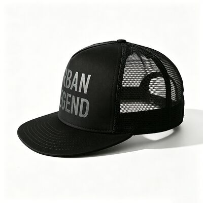 Impressão de tela Logotipo 5 Painel Trucker Cap Unisex Confort Fit Ideal Para Todas as Estações Ajustável Roupa Leve