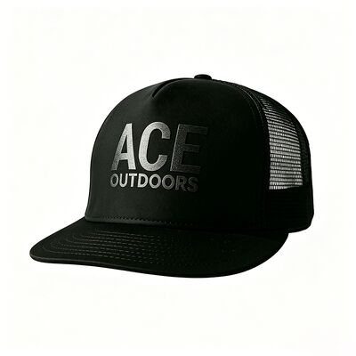 Impressão de tela Logotipo 5 Painel Trucker Cap Unisex Confort Fit Ideal Para Todas as Estações Ajustável Roupa Leve