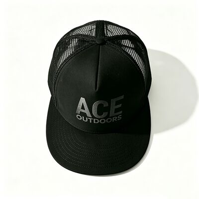 Impressão de tela Logotipo 5 Painel Trucker Cap Unisex Confort Fit Ideal Para Todas as Estações Ajustável Roupa Leve