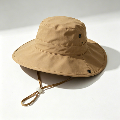 Reciclar chapéu de balde de pesca feito de tecido 100% poliéster leve respirável confortável protecção solar ao ar livre
