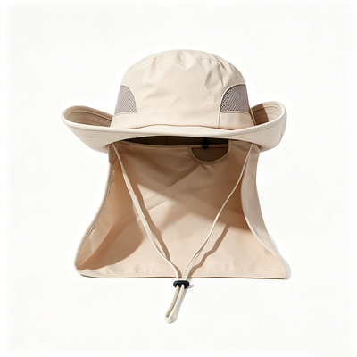 Chapéu de balde de pescador durável com tecido de poliéster reciclado 100% e revestimento de poliéster 100% ideal para uso ao ar livre