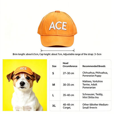 Materiais não tóxicos e ecológicos Chapéu de cão elegante 50 gramas leve durável confortável para atividades ao ar livre de animais de estimação
