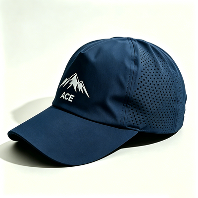 Um tamanho combina com todos os bonés desportivos personalizados oferecendo bordas curvas e costuras de contraste perfeitas para eventos desportivos corporativos