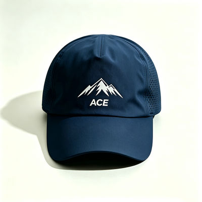 Um tamanho combina com todos os bonés desportivos personalizados oferecendo bordas curvas e costuras de contraste perfeitas para eventos desportivos corporativos