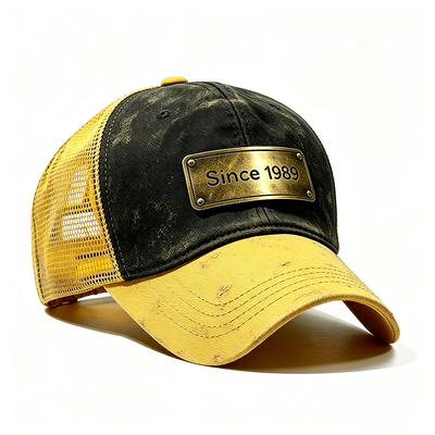 Borda curva 5 Painel Trucker Cap Oem Oferecido Trucker Hat Confortável respirável e ajustável para uso diário