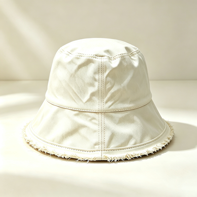 Chapéu de pescador de borda larga Logotipo personalizado Chapéu de balde de pescador de algodão Ideal para proteção solar durante atividades ao ar livre