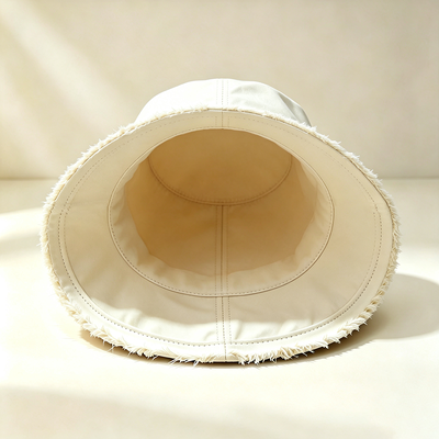Chapéu de pescador de borda larga Logotipo personalizado Chapéu de balde de pescador de algodão Ideal para proteção solar durante atividades ao ar livre