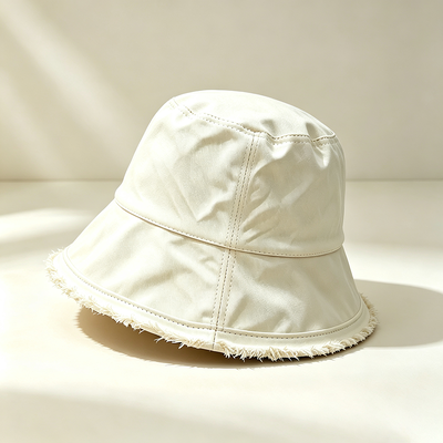 Chapéu de pescador de borda larga Logotipo personalizado Chapéu de balde de pescador de algodão Ideal para proteção solar durante atividades ao ar livre