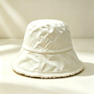 Chapéu de pescador de borda larga Logotipo personalizado Chapéu de balde de pescador de algodão Ideal para proteção solar durante atividades ao ar livre