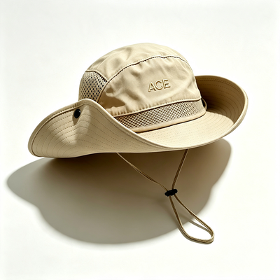 Chapéu Boonie Leve e Respirável para Exterior com Aba Larga para Proteção Solar em Caminhadas, Acampamentos e Pesca