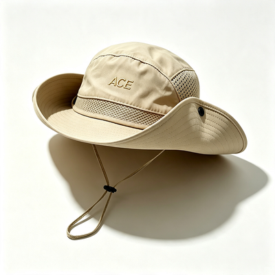 Chapéu Boonie Leve e Respirável para Exterior com Aba Larga para Proteção Solar em Caminhadas, Acampamentos e Pesca