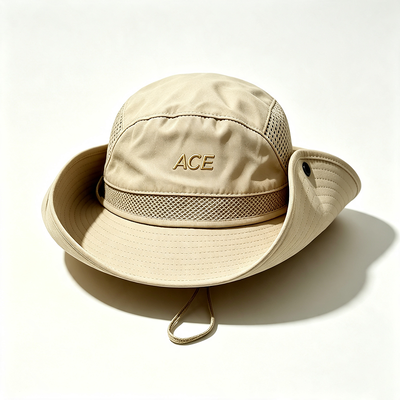Chapéu Boonie Leve e Respirável para Exterior com Aba Larga para Proteção Solar em Caminhadas, Acampamentos e Pesca