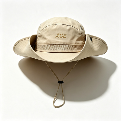 Chapéu Boonie Leve e Respirável para Exterior com Aba Larga para Proteção Solar em Caminhadas, Acampamentos e Pesca
