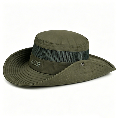 UPF 50 Chapéu Tactical Boonie Militar com 3 "Larga Borda e Mistura de Algodão / Poliéster para Aventuras ao Ar Livre