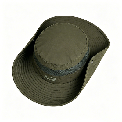 UPF 50 Chapéu Tactical Boonie Militar com 3 "Larga Borda e Mistura de Algodão / Poliéster para Aventuras ao Ar Livre