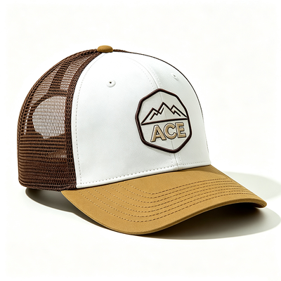 Boné Trucker de 6 Painéis com Tela Respirável, Leve e Ajustável com Fecho de Pressão. Ótima Escolha para Trabalho ao Ar Livre e Passeios Casuais