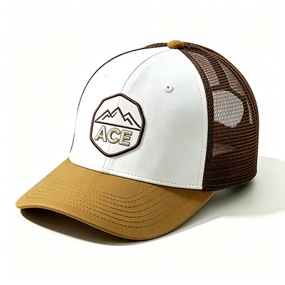 Boné Trucker de 6 Painéis com Tela Respirável, Leve e Ajustável com Fecho de Pressão. Ótima Escolha para Trabalho ao Ar Livre e Passeios Casuais
