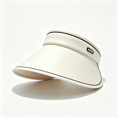 Proteção UV Visor solar Cap Larga borda Leve Respirável Fios ajustáveis Perfeito para esportes ao ar livre Golfe Tênis Correndo