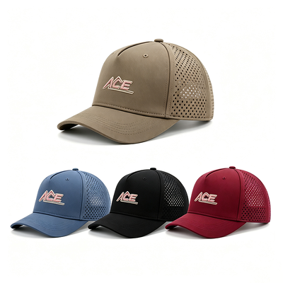 Chapéu de basebol unisex de seis painéis com 2 pálpebras Design leve e respirável Perfeito para desporto