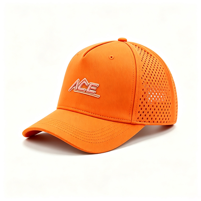 Chapéu de basebol unisex de seis painéis com 2 pálpebras Design leve e respirável Perfeito para desporto