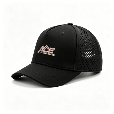 Chapéu de basebol unisex de seis painéis com 2 pálpebras Design leve e respirável Perfeito para desporto