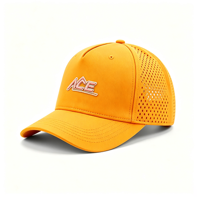 Chapéu de basebol unisex de seis painéis com 2 pálpebras Design leve e respirável Perfeito para desporto