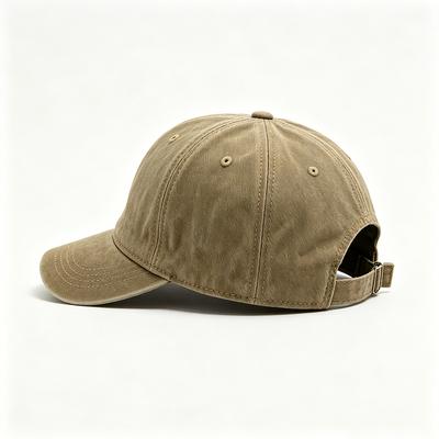 Boné Esportivo Dad Hat com Fita Interna 100% Algodão, Fivela de Metal Ajustável e Design de 6 Painéis