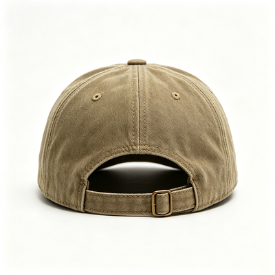Boné Esportivo Dad Hat com Fita Interna 100% Algodão, Fivela de Metal Ajustável e Design de 6 Painéis