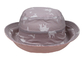 Personalizado imprimindo o chapéu cor-de-rosa da cubeta da fêmea adulta do para-sol do bloco do sol