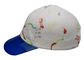 Impressão branca dos desenhos animados dos chapéus do paizinho dos esportes do plutônio e borda transparente ajustáveis para unisex