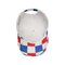 O chapéu de basebol branco da sarja do algodão da borda da sublimação N da cor personalizou a cor/tamanho