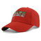 O painel do vermelho 6 da boa qualidade curvou chapéus do vermelho da sublimação do tampão