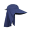 Chapéu exterior flexível de Boonie da proteção UV dos azuis marinhos para caminhar o tipo liso