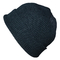 O sólido desproporcionado dos chapéus do Beanie da malha de lãs macias fêmeas faz crochê o cinza do preto do tampão do Beanie