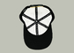 Esportes brancos 6 chapéus de basebol do bordado do painel, costume unisex bonés de beisebol feitos sob medida
