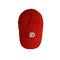 Chapéus do paizinho dos esportes do basebol de lãs da sublimação com vermelho do bordado do logotipo 3d