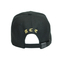 Personalize 6 pretos - bonés de beisebol lisos dos esportes do logotipo do bordado do painel