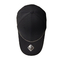 Chapéus lisos do golfe do algodão dos esportes exteriores da forma do boné de beisebol do preto da cor