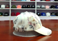 Chapéus feitos sob encomenda do paizinho dos esportes da etiqueta do metal da flor respiráveis e impermeáveis