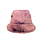 Laço reversível do algodão do chapéu adulto colorido feito sob encomenda da cubeta do pescador do bordado - borda larga da tintura