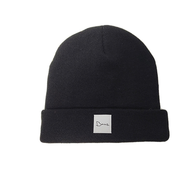 Hot sale unisex warm customize woven label colors material winter knitted  hats caps as yor requirement