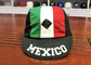 Os chapéus do paizinho dos esportes da cor da mistura personalizaram 5 secos não organizados do painel - chapéus aptos dos tampões dos esportes do logotipo de México da cópia especial