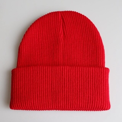A malha unisex Beanie Hats Keep Warm Crimp Hip Hop da cor sólida listrou o tampão