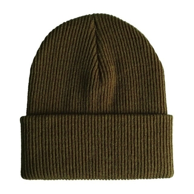A malha unisex Beanie Hats Keep Warm Crimp Hip Hop da cor sólida listrou o tampão