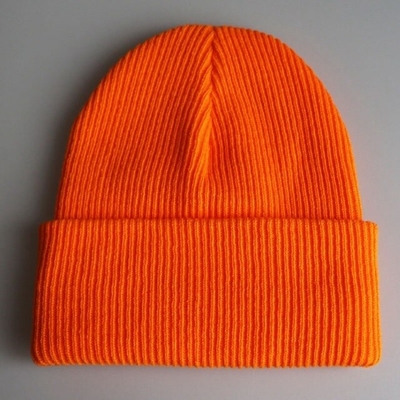 A malha unisex Beanie Hats Keep Warm Crimp Hip Hop da cor sólida listrou o tampão