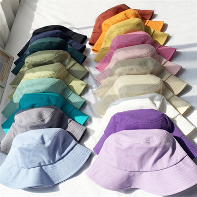 Fedoras unisex de Sunbonnet da praia dos chapéus da cubeta do algodão de 62CM